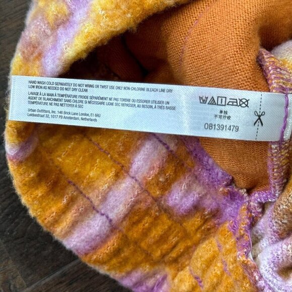 Out From Under Women's Tie Dye Drawstring Pull On Short Orange Multi Size XS - Picture 4 of 7